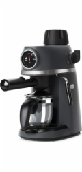 Kávovar Black+Decker, BXCO800E, espresso, tlakové čerpadlo 3,5 bar, objem 240 ml, parní tryska, až na 4 šálky, ocelový filtr, skleněná konvice 240 ml
