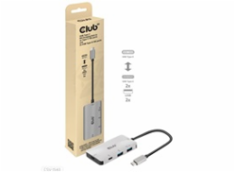 Club3D hub USB-C Gen2 PD na 2x USB-C 10G porty a 2x USB-A 10G porty