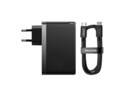 Baseus GaN5 Pro rychlonabíjecí adaptér 2x USB-C + USB-A 140W černá