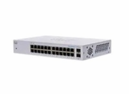 Cisco switch CBS110-24T (24xGbE, 2xGbE/SFP combo,fanless)