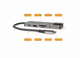 Nedis CCBW64775AT02 - Dokovací Stanice | USB 3.2 Gen 1 | USB-C™ Zástrčka | RJ45 Zásuvka / SD / Výstup HDMI™ / 2x USB-C™ 