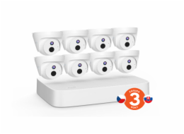 Tenda K8P-4CR - Video Security PoE Kit 4MPx NVR CCTV 8CH + 8x Conch kamera