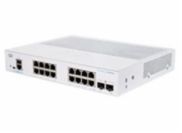 Cisco switch CBS350-16T-2G-EU (16xGbE,2xSFP,fanless) - REFRESH