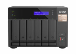 QNAP NVR QVP-63B (4core 4,3GHz, 16GB RAM, 6xSATA, 2xGbE, 2xM.2 NVMe Gen4, 2xPCIe, kamery: 8 (max 36)