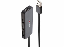 Lindy 4 Port USB 2.0 Hub, USB-Hub 42986