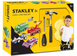Sada Stanley Jr. U001-K04-T03-SY, 4 autíček, šroubováku a kladiva