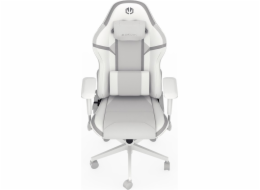 Endorfy herní židle Scrim OWH / kombinace textil / kůže/ bílá