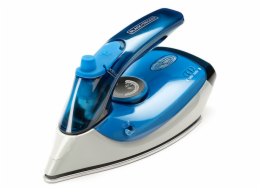 Cestovní žehlička Black+Decker, BXIR1000E, duální napětí 120/240 V, sklopná rukojeť, žehlící plocha z nerezové oceli, 1000 W
