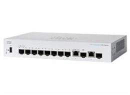 Cisco switch CBS350-8S-E-2G-EU (8xSFP, 2xGbE/SFP combo,fanless) - REFRESH