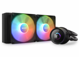 NZXT Kraken 240 RGB RL-KR240-B1 NZXT vodní chladič Kraken 240 RGB / 2x120mm fan / 4-pin PWM / LCD disp. / 6 let