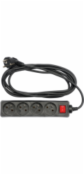 Kabel prodlužovací 5 m vypínač 4 zásuvky TOYA