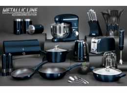 Kuchyňské náčiní s nástěnným držákem 7 ks Aquamarine Metallic Line BH-6326