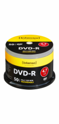 1x50 Intenso DVD-R 4,7GB 16x Speed, Cakebox