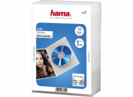 1x10 Hama DVD-obaly Slim Transpar. 50% uspora mista 83890