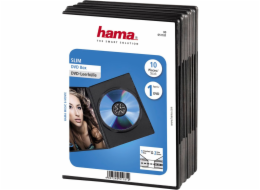 1x10 Hama zásobník na DVD tenký 50% úspora prostoru        51181