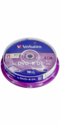 VERBATIM DVD+R(10-pack) Double layer/8x/8.5GB/spindle