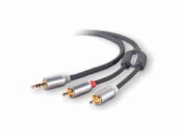 Belkin kabel audio zvukový Y, konektor 3,5mm/kolíky 2RCA - 2,1m -Blue