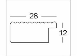 Rámeček Walther Grado černý 20x30 dřevo