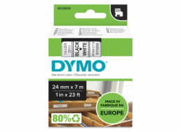 Dymo D1 paska 24 mm x 7 m cerna na bile 53713