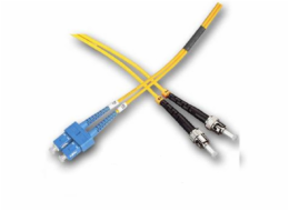 Optický patchkabel duplexní, ST-SC 9/125um SM, 3m, OS2