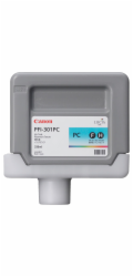 Náplň CANON PFI-301PC photo cyan iPF 8000/8000s/8100/9000/9000s/9100 (330ml)
