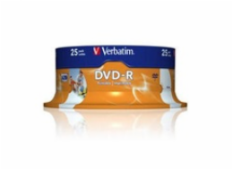 1x25 Verbatim DVD-R 4,7GB 16x Speed, wide printable