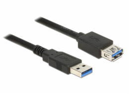 Delock - Prodlužovací šňůra USB - USB typ A (M) do USB typ A (F) - USB 3.0 - 1 m - černá