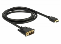 Delock - Kabel adaptéru - DVI-D s piny (male) do HDMI s piny (male) - 1.5 m - trojnásobně stíněný - černá