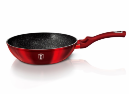 BERLINGERHAUS Wok s mramorovým povrchem 28 cm Burgundy Metallic Line BH-1267