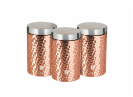 Dóza na potraviny sada 3 ks Primal Rosegold Metallic Line BH-6727