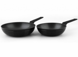 CS SOLINGEN Pánev WOK s nepřilnavým povrchem sada 2 ks MONHEIM 24 / 28 cm CS-079116