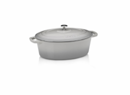 Pekáč litinový s poklicí CALIDO 35x26 cm šedá KL-12608