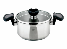 Hrnec s cedící poklicí nerez Aron 16 cm CS-060541