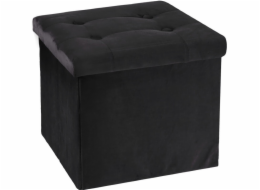 HOMESTYLING Taburet s úložným prostorem VELVET 38 x 38 cm šampaň KO-101000780samp