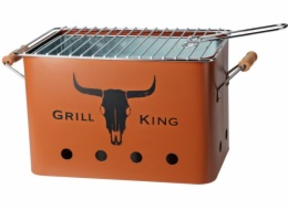 PROGARDEN Přenosný gril na dřevěné uhlí GRILL KING 43 x 20 cm cihlová KO-C83000140