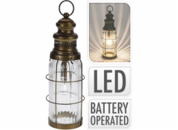 Lucerna s LED žárovkou 38 cm sklo / kov KO-XX8323110