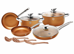 Sada nádobí s nepřilnavým povrchem Le Chef Line Rosegold 11 ks BL-3342