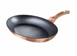 Pánev na ryby a steaky s mramorovým povrchem 35 cm Rosegold Metallic Line BH-7170