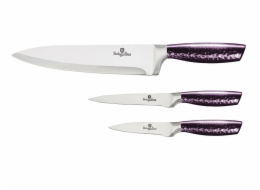 Sada nožů nerez 3 ks Purple Eclipse Collection BH-2675
