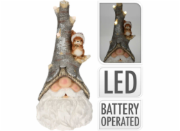 HOMESTYLING Vánoční dekorace skřítek s LED osvětlením 57 cm KO-APF477020