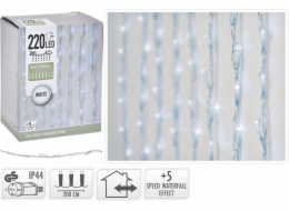 Světelný řetěz VODOPÁD bílá 220 LED / 2 m KO-AX8405300