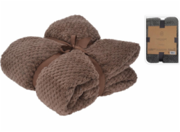 Deka fleece 130 x 170 cm PREMIUM hnědá KO-HZ1011930