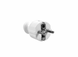 Elgotech WT-30 konektor rovný uzemněný bílý
