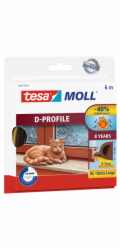 Těsnění tesa profil D hnědá 6 mb
