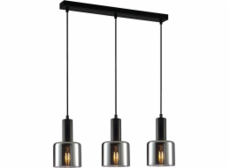 Závěsná lampa Santia 3 x 40 W E27 černá/hnědá