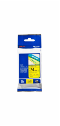 BROTHER TZE651 - kazeta TZ šířky 24mm, laminovaná TZE-651, žlutá/černé písmo