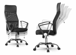 Topeshop KRZESŁO NEMO CZARNE office/computer chair Padded seat Mesh backrest