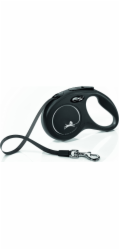 Flexi New CLASSIC 5 m Černá Pes Zatahovací vodítko