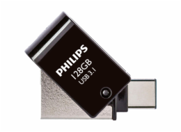 Philips 2 in 1 OTG         128GB USB 3.1 + USB C Midnight Black PHUSB128G2IN1OTGGU3C