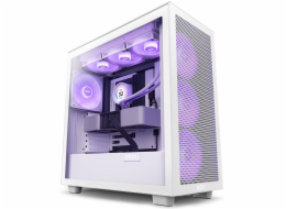 NZXT H7 Flow RGB CM-H71FW-R1 NZXT skříň H7 Flow RGB edition / ATX / 3x 140 mm fan / USB-C / 2x USB / prosklená bočnice / mesh panel / RGB / bílá